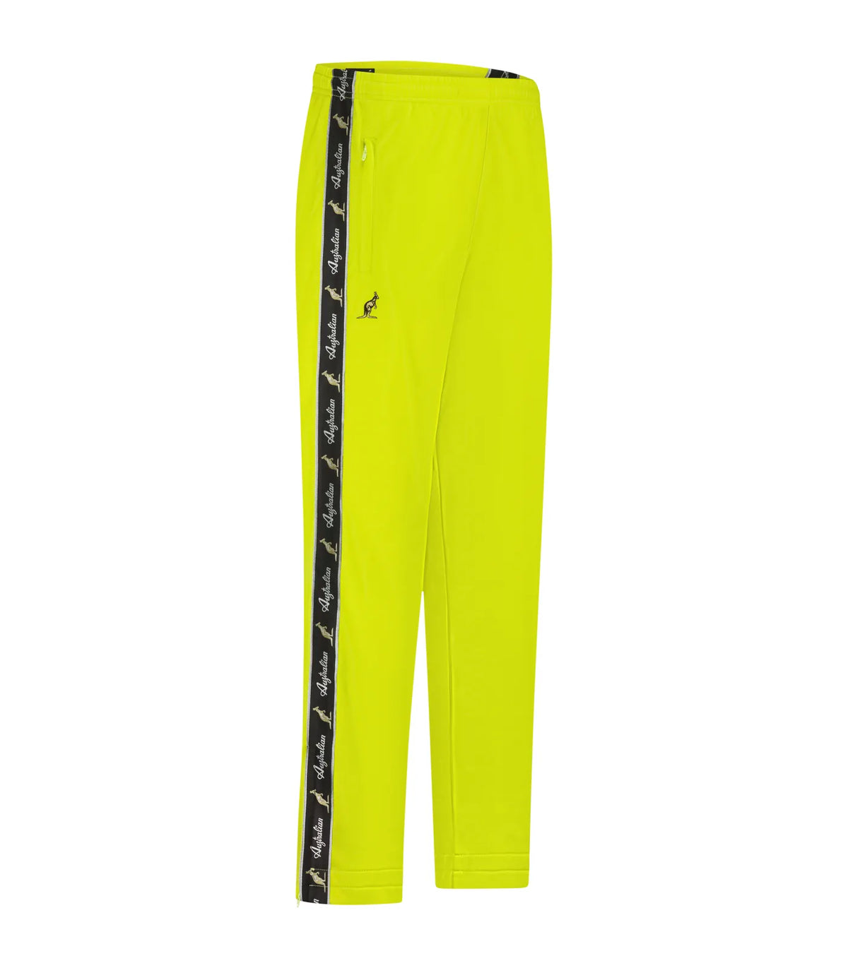 Australian Trainingsbroek Met Zwarte Bies - Sulphure Geel