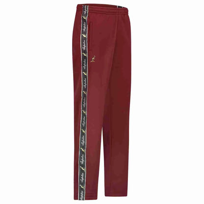 Australian Trainingsbroek Met Zwarte Bies - Bordeaux Red